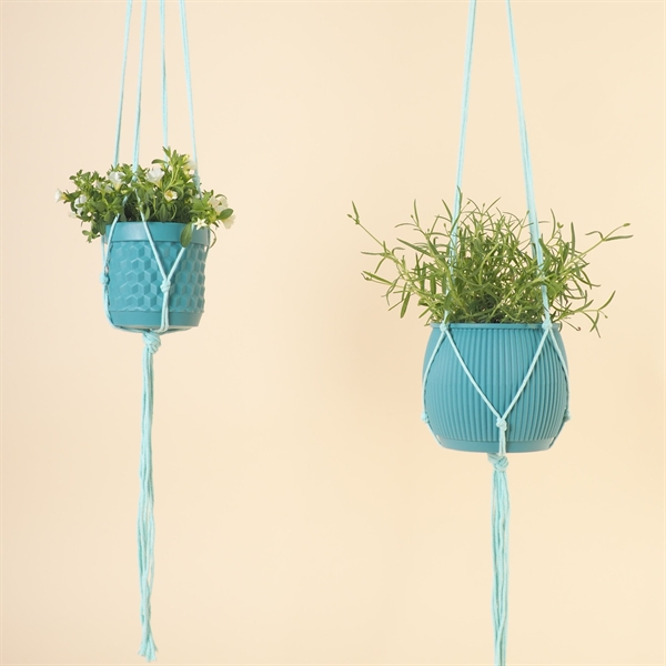 Plant hanger 120 cm. Pale turquoise